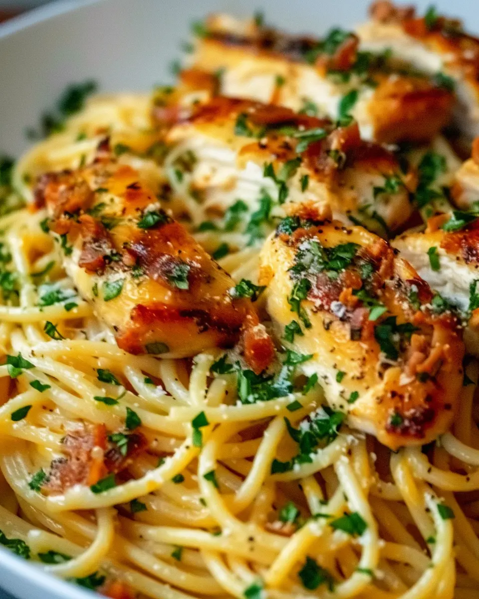 Monterey Chicken Spaghetti: Easy Comfort Food with Turkey Bacon