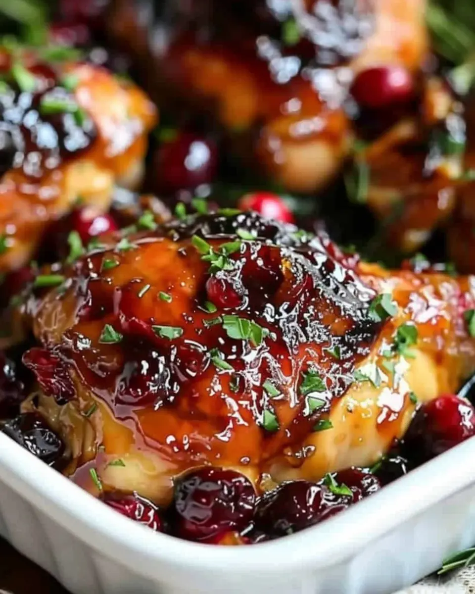 Cranberry Orange Glazed Chicken: Easy Flavorful Dinner Delight