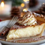 Christmas Eve Cinnamon-Vanilla Custard Pie