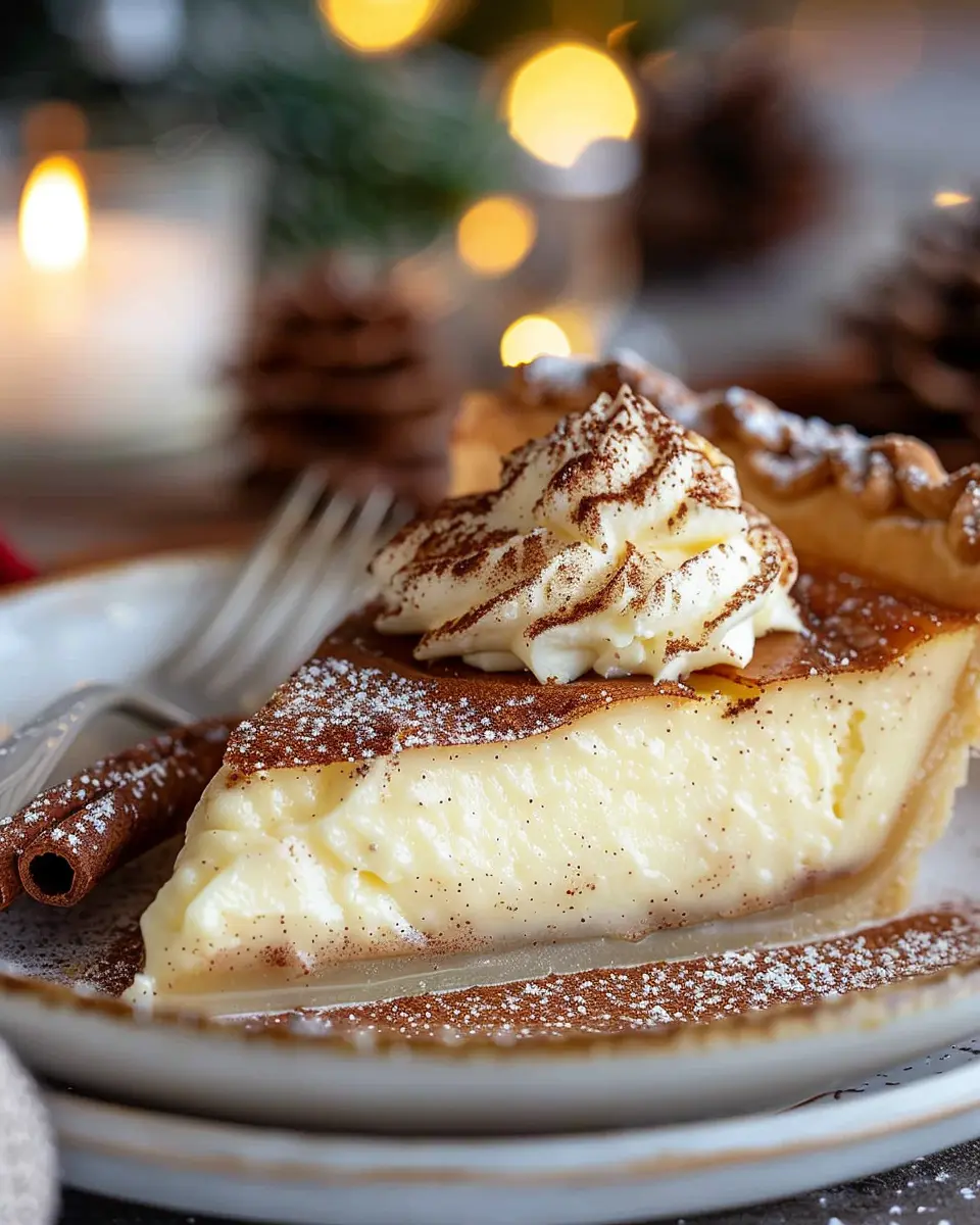 Christmas Eve Cinnamon-Vanilla Custard Pie: The Best Indulgent Treat
