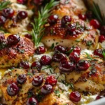 Honey Cranberry Chicken Bake with Ricotta Cheese