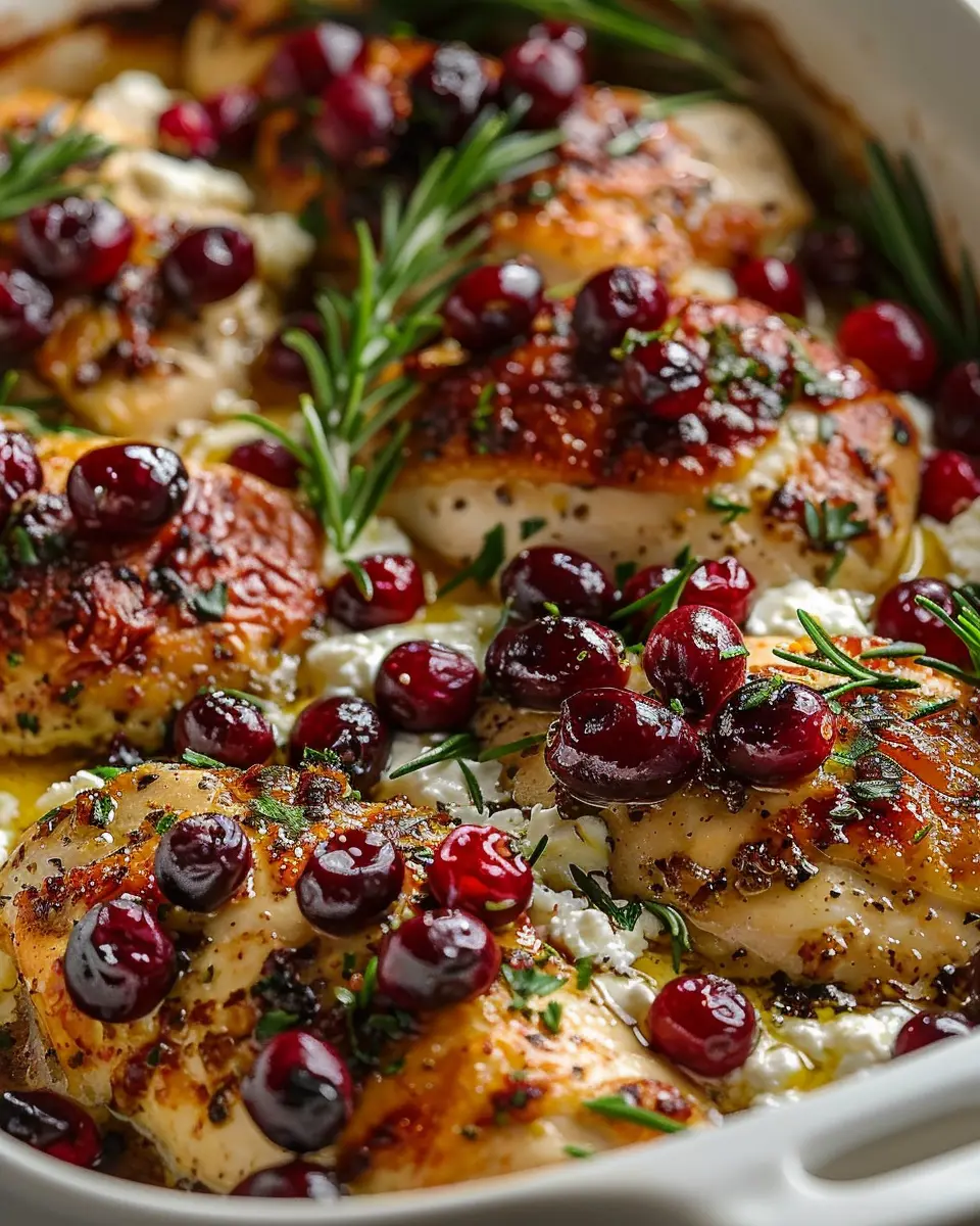 Honey Cranberry Chicken Bake: Easy Recipe with Ricotta Cheese