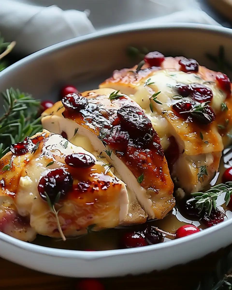 Impressive Cranberry Brie Stuffed Chicken for a Delicious Dinner
