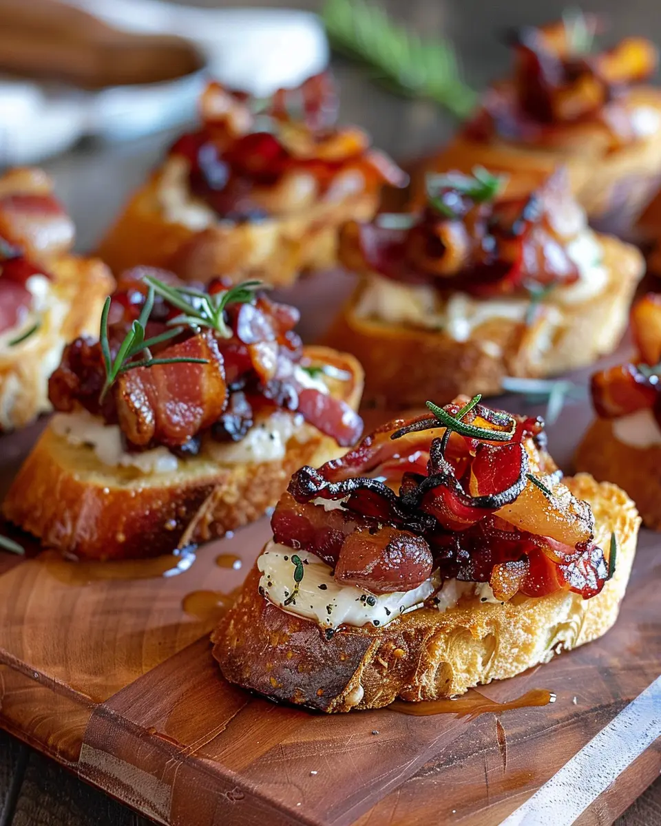 Million Dollar Turkey Bacon Crostini: Indulgent Flavor Awaits