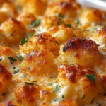 Creamy Chicken Alfredo Tater Tot Bake