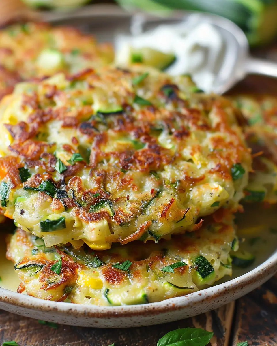 Crispy and Easy Zucchini Fritters Recipe for a Flavorful Snack