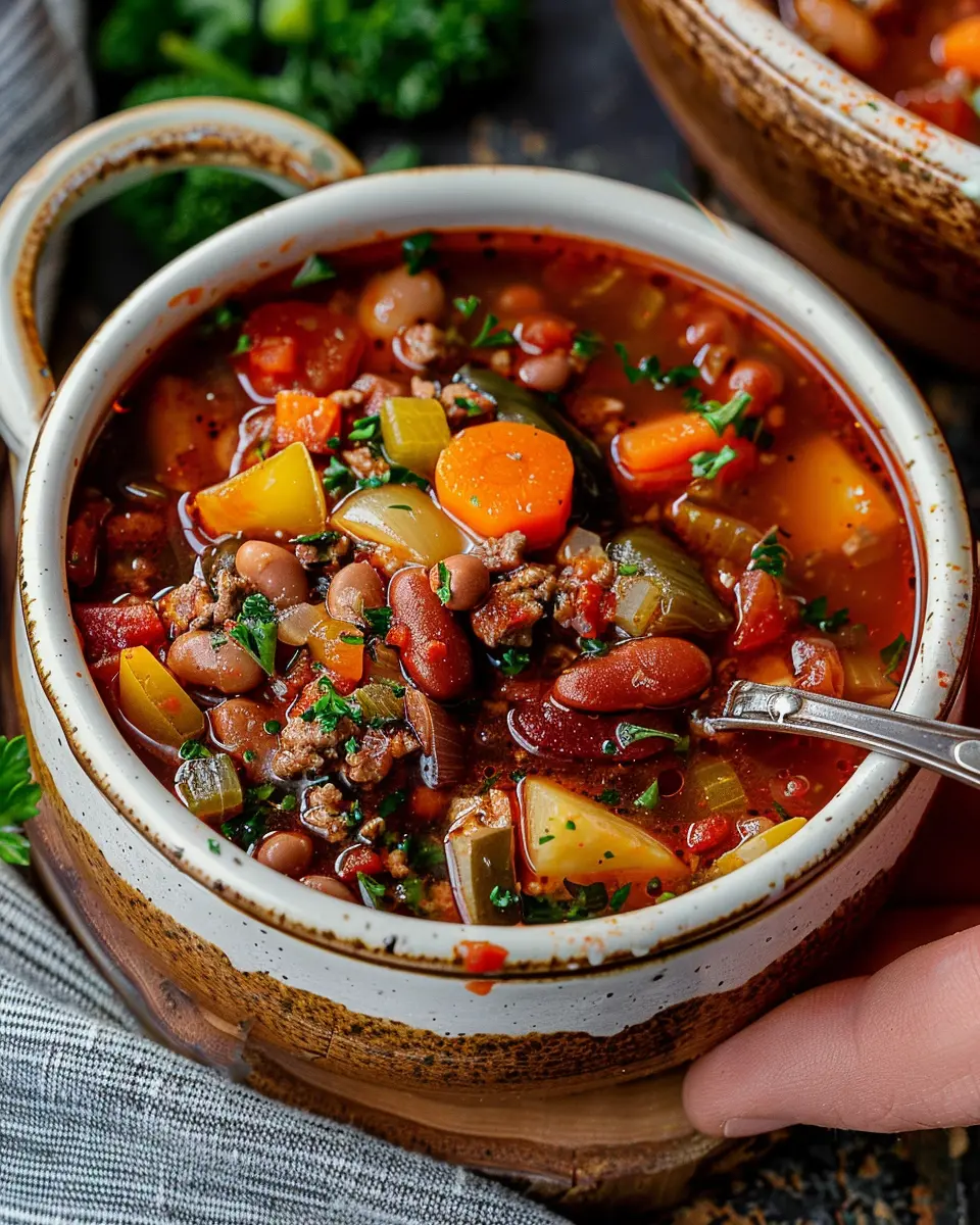 Cowboy Soup: Easy Comfort Food with Turkey Bacon and Chicken Ham