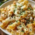 Creamy Rigatoni with Boursin Cheese