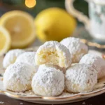 Lemon Cream Snowball Cookies