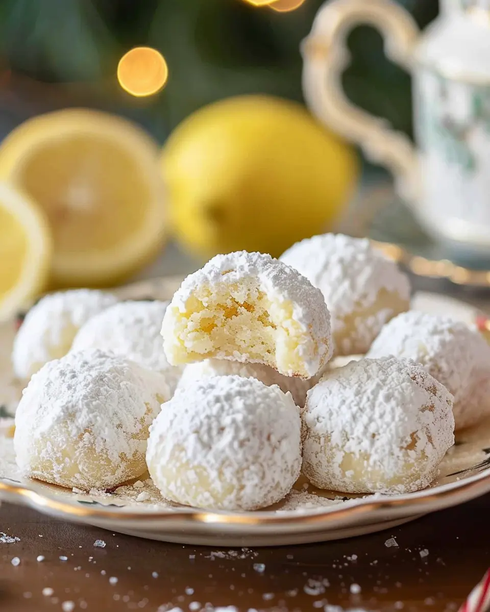 Lemon Cream Snowball Cookies: Easy, Delightful Treats for Everyone
