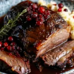 Irresistible Slow-Braised Beef Roast with Cranberry Glaze