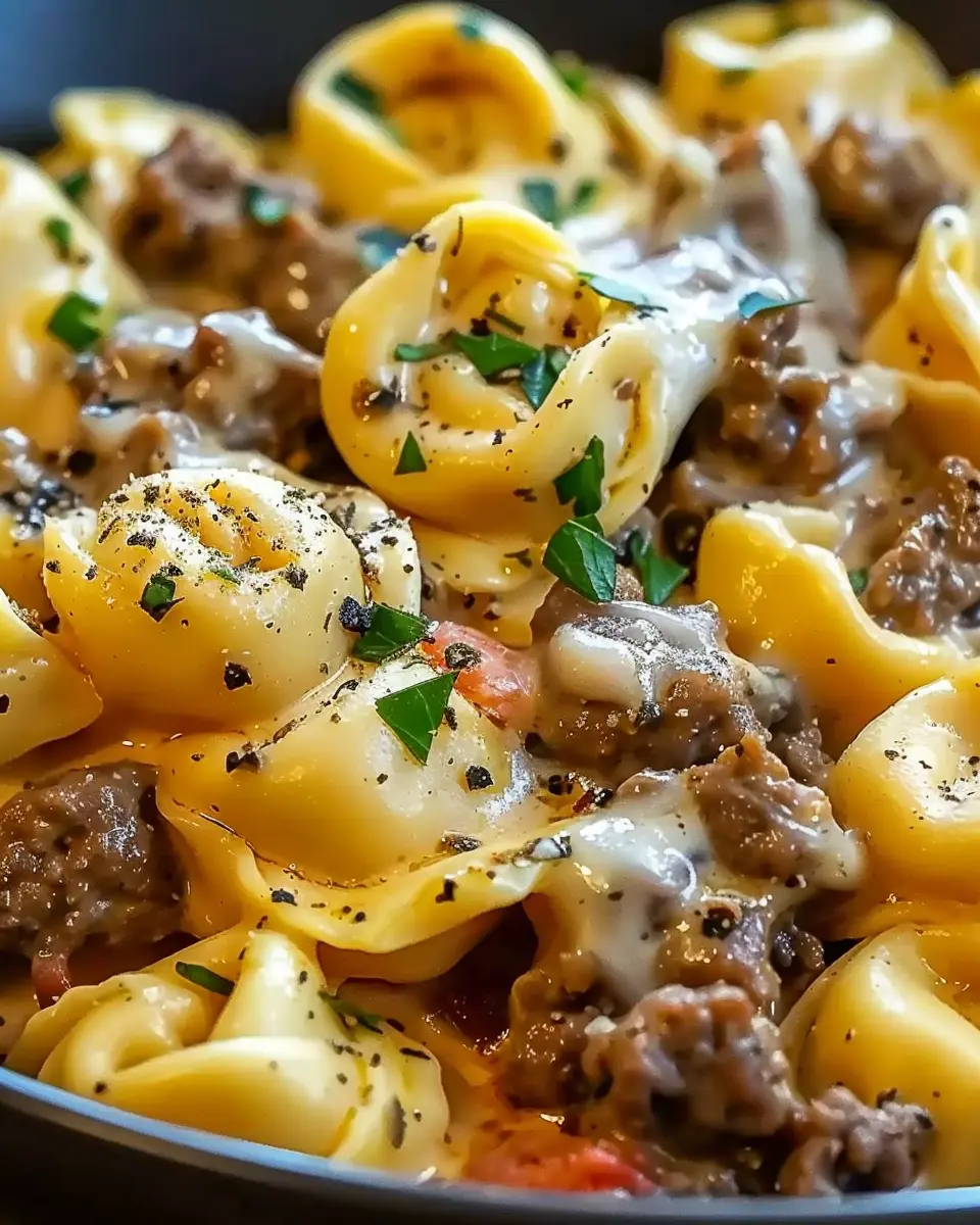 Creamy Cheesesteak Tortellini: Indulgent Comfort Food Bliss