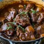 Melt-in-Your-Mouth Beef Carbonnade Slow Cooked with Beer