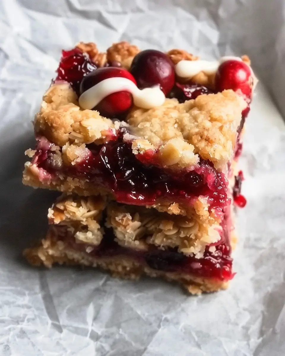 Cranberry Crumble Bars Recipe: Easy and Indulgent Homemade Delight
