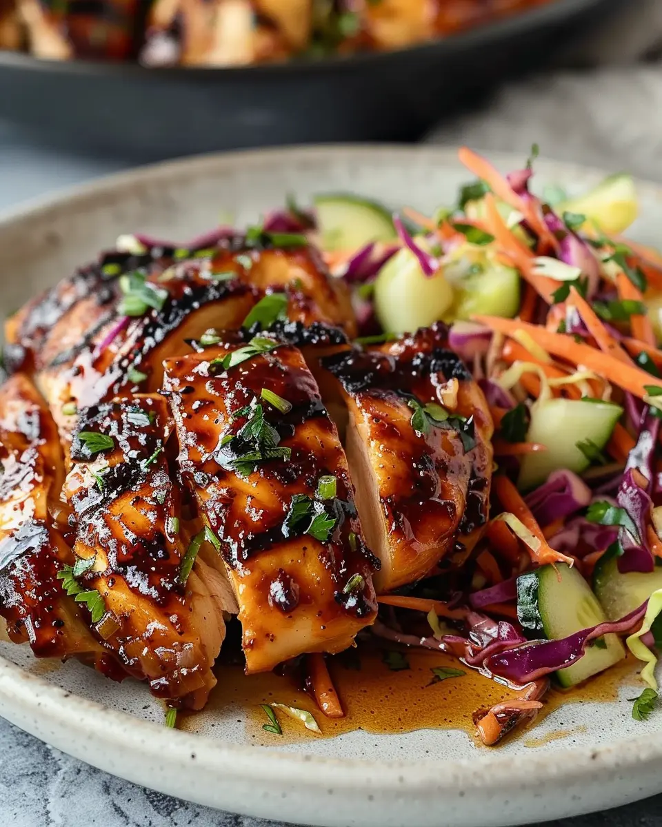 Sticky Apple Cider Chicken Shines with Crisp Autumn Slaw Delight