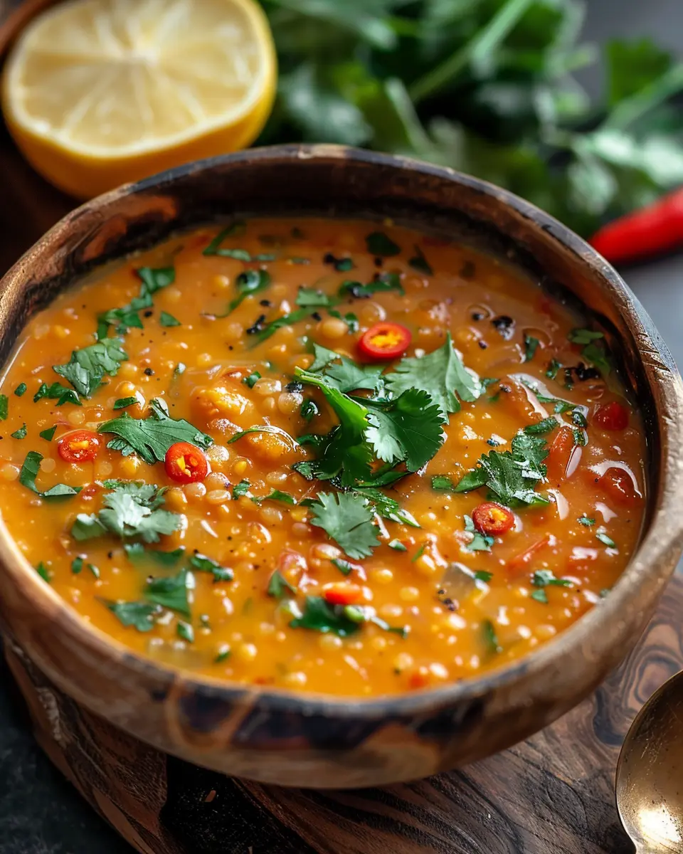 Cozy Up With Thai Coconut Red Lentil Soup: A Heartwarming Delight
