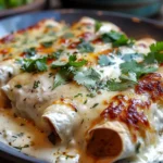 Creamy White Chicken Enchiladas