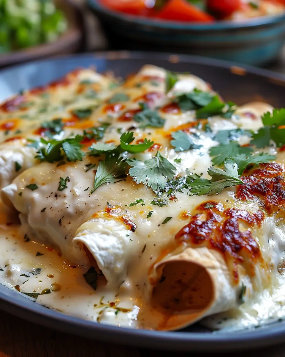 Creamy White Chicken Enchiladas: A Cozy Family Favorite Recipe