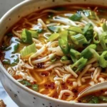 Aromatic Ginger Scallion Chicken Noodle Soup