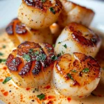 Seared Scallops with Spicy Cajun Cream Sauce