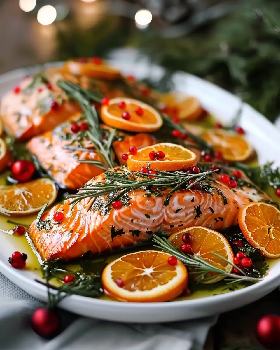 Irresistible Christmas Salmon: A Juicy Citrus and Herbs Delight