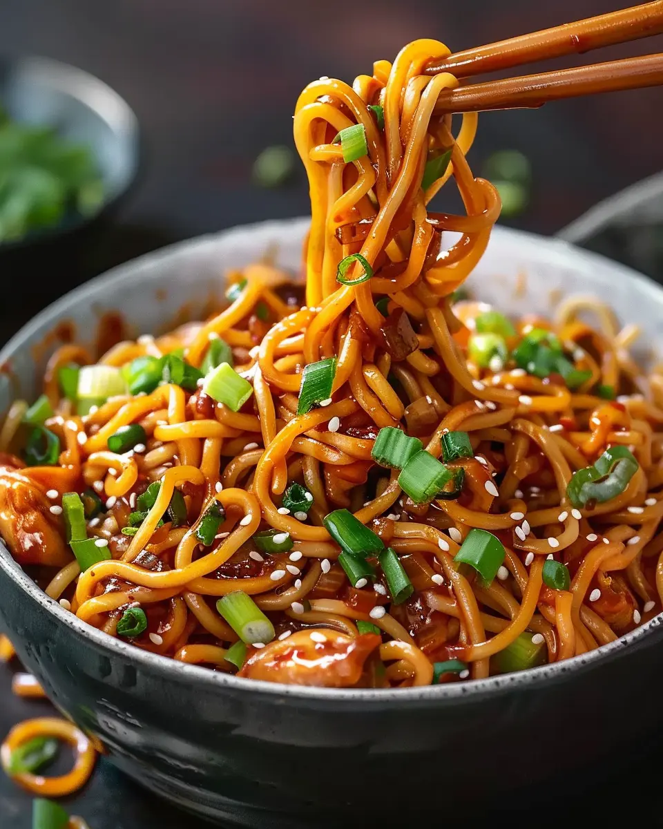 Sticky Garlic Chicken Noodles: Easy, Flavorful Comfort Dish