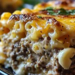 Mac and Cheese Meatloaf Casserole