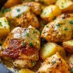 One-Pan Chicken and Potatoes with Gravy