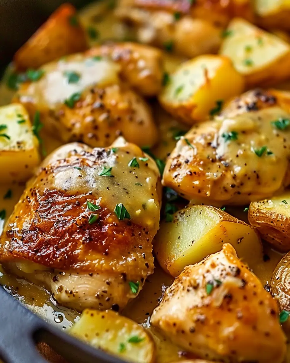 One-Pan Chicken and Potatoes: Easy Comfort Food with Gravy