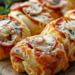 Flaky Pepperoni Pizza Rolls with Mozzarella and Herbs in 30 Minutes