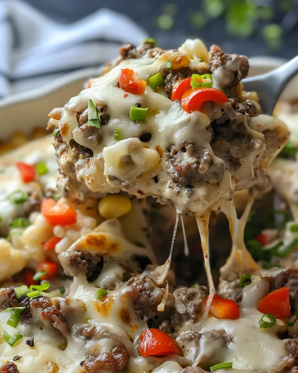 Low Carb Philly Cheesesteak Casserole: Easy &amp; Delicious Twist with Turkey Bacon