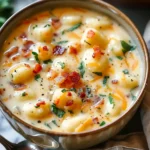 Creamy Bacon Cheddar Gnocchi Soup Recipe Ready in 38 Minutes