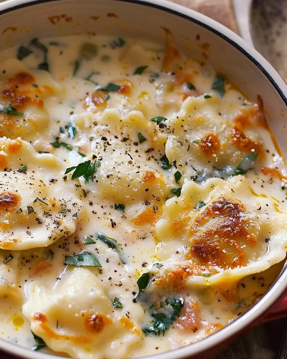 Creamy Tuscan Ravioli Soup: A Cozy, Indulgent Delight