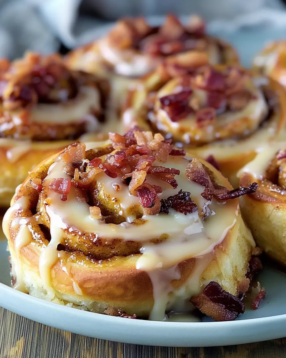 Maple Turkey Bacon Cinnamon Rolls: An Indulgent Morning Treat