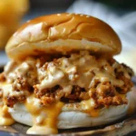 Cajun Chicken Sloppy Joes with Creamy Cheese Sauce
