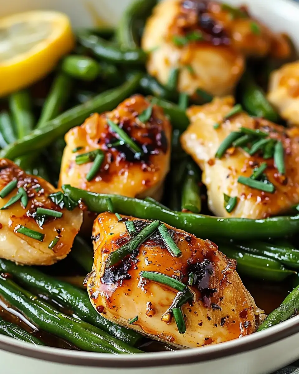 Lemon Garlic Chicken with Green Beans: A Juicy Weeknight Delight