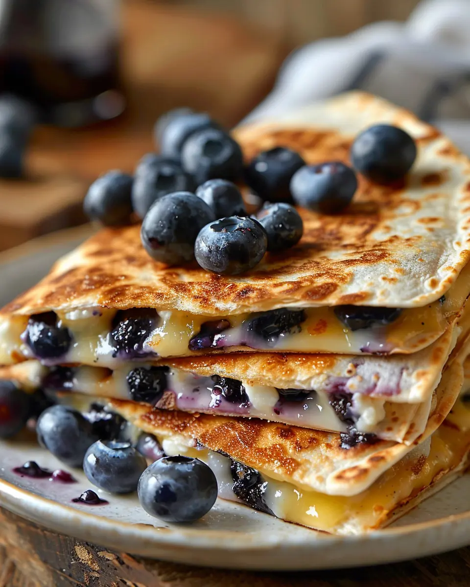 Blueberry Breakfast Quesadilla: Easy &amp; Indulgent Morning Delight