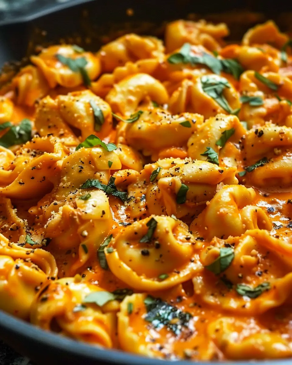 One-Pot Spicy Garlic Butter Chicken Tortellini You’ll Love