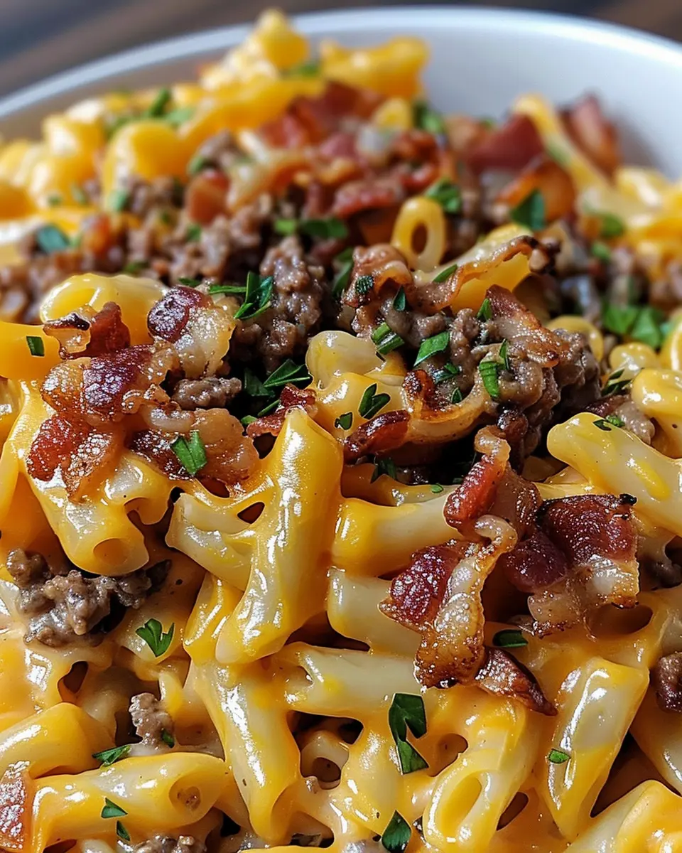 Loaded Bacon Cheeseburger Pasta You’ll Crave Again and Again