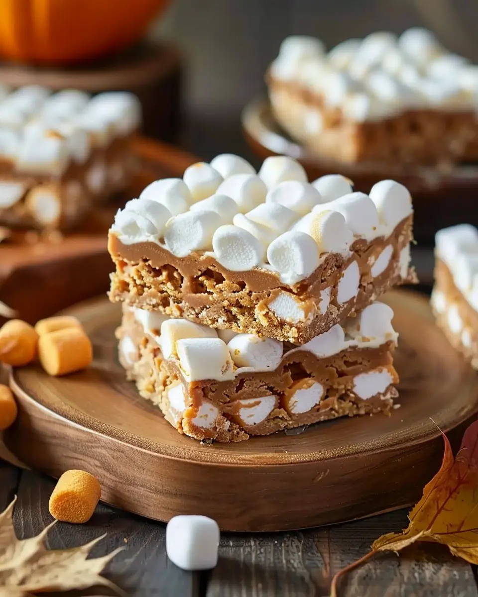 Harvest Marshmallow Bars: Easy No-Bake Recipe for Family Fun
