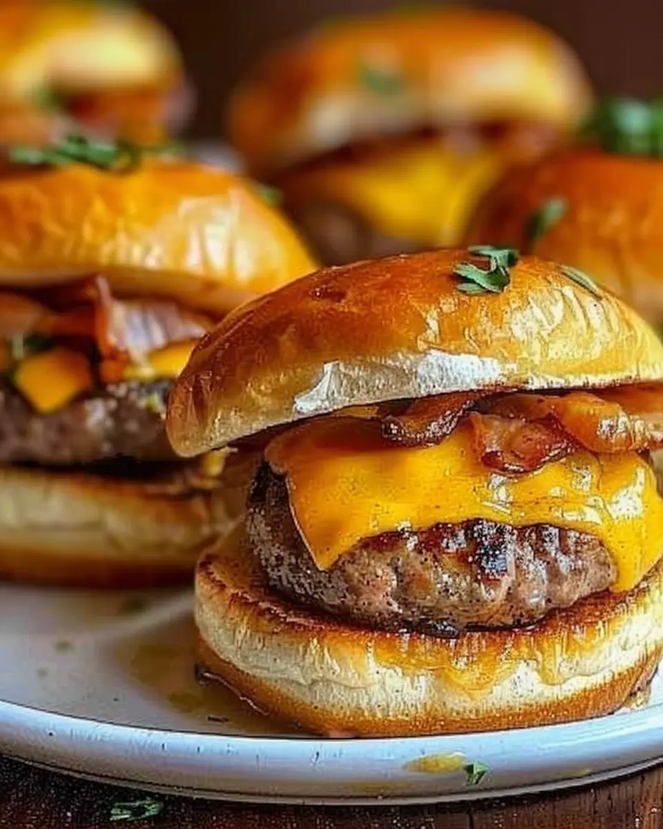 Cowboy Breakfast Sliders with Turkey Bacon and Chicken Ham Delight