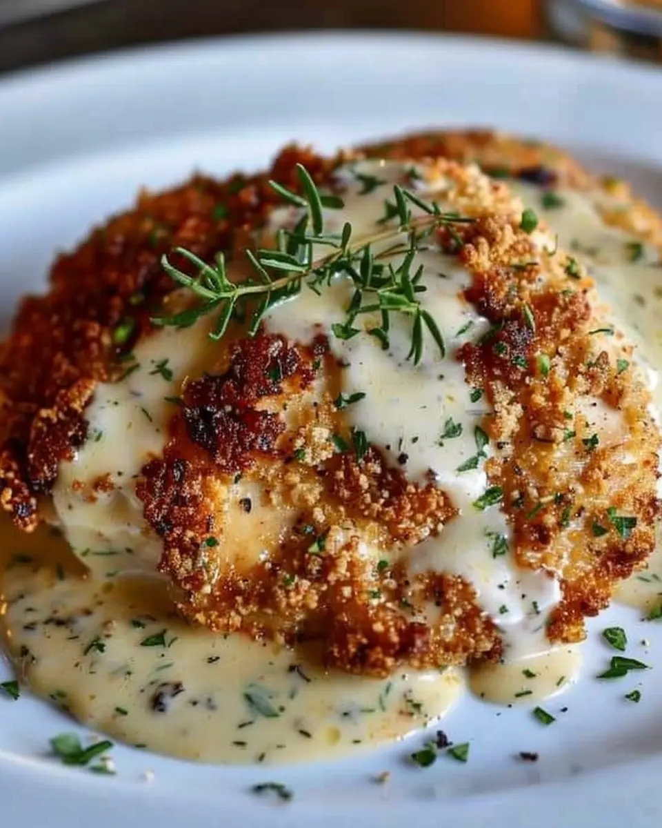 Parmesan Crusted Chicken: Easy Family Dinner with Creamy Garlic Sauce