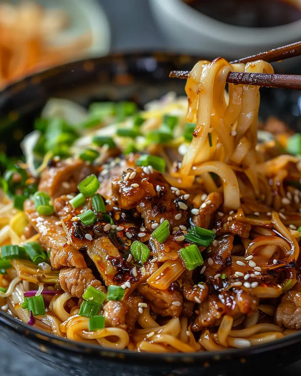 Potsticker Noodle Bowl: Easy Beef &amp; Cabbage Slaw Delight