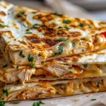 High Protein Chicken Ranch Quesadilla – Crispy & Low Carb!