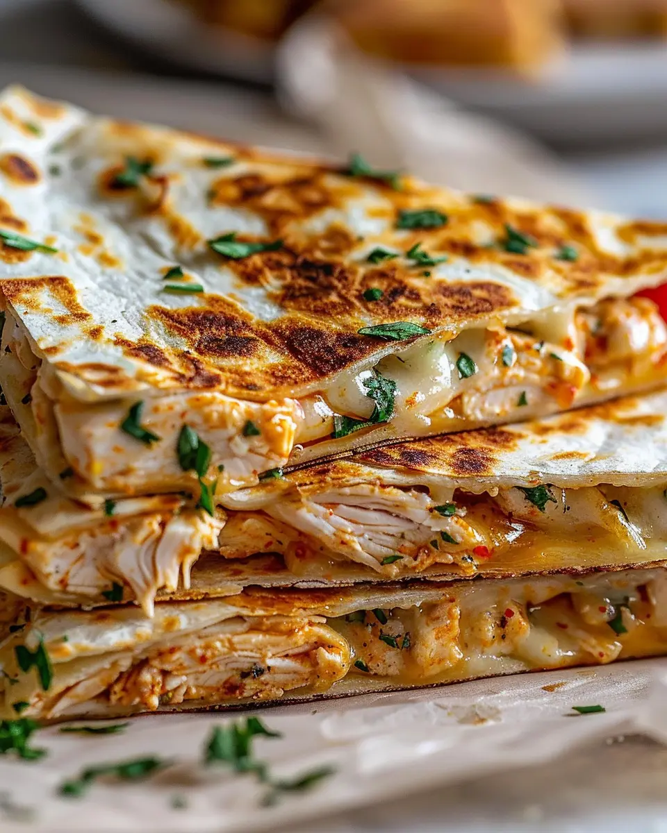 High Protein Chicken Ranch Quesadilla – Crispy & Deliciously Low Carb