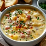 Deliciously Creamy Cheesy Ham Chowder Recipe