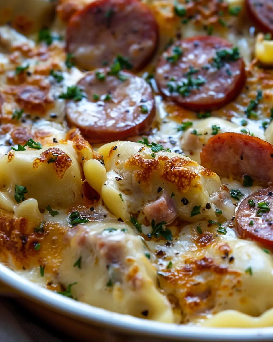 Crockpot Pierogi Casserole with Kielbasa: Easy Comfort Food Delight