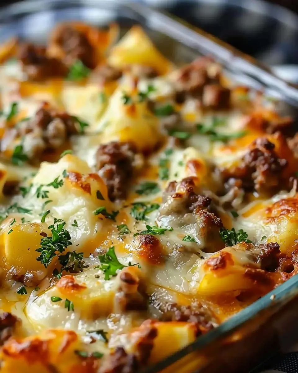 Easy Hamburger Potato Casserole: A Comforting 5-Ingredient Delight