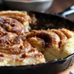 Cinnamon Roll Pancake Skillet