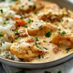 Creamy Smothered Chicken and Rice Recipe for Cozy Family Nights